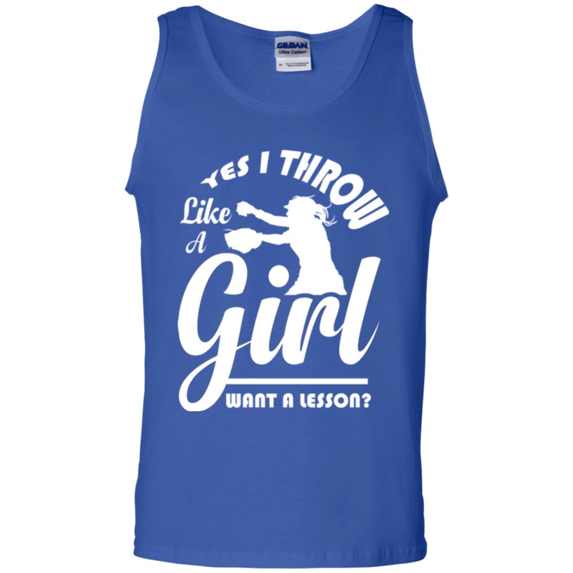 Softball T-shirt Yes I Throw Like A Girl Want A Lesson Royal