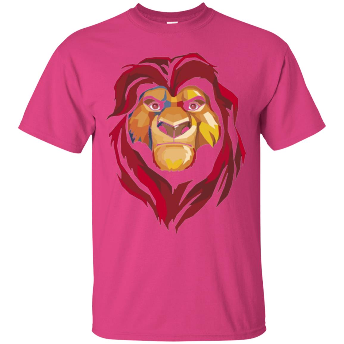Cartoon Lover T-shirt Lion King Mufasa Geometrics Graphic Heliconia
