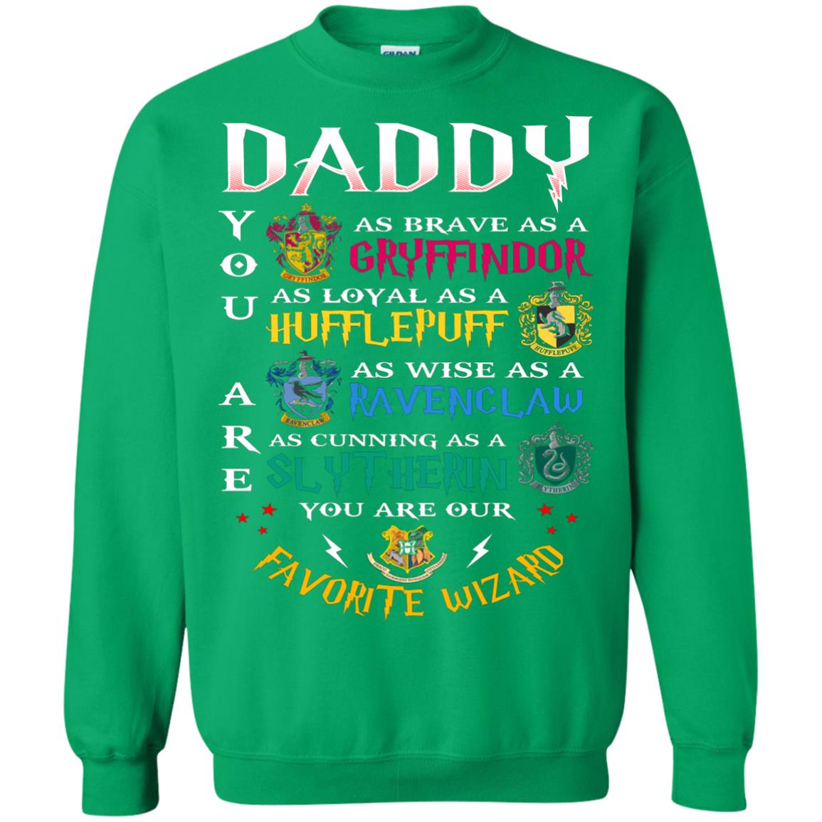 Daddy Our Favorite Wizard Harry Potter Fan T-shirt Irish Green