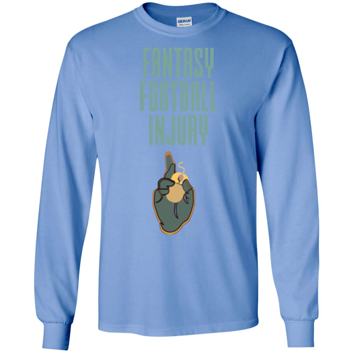 Gamer T-shirt Fantasy Football Injury Carolina Blue