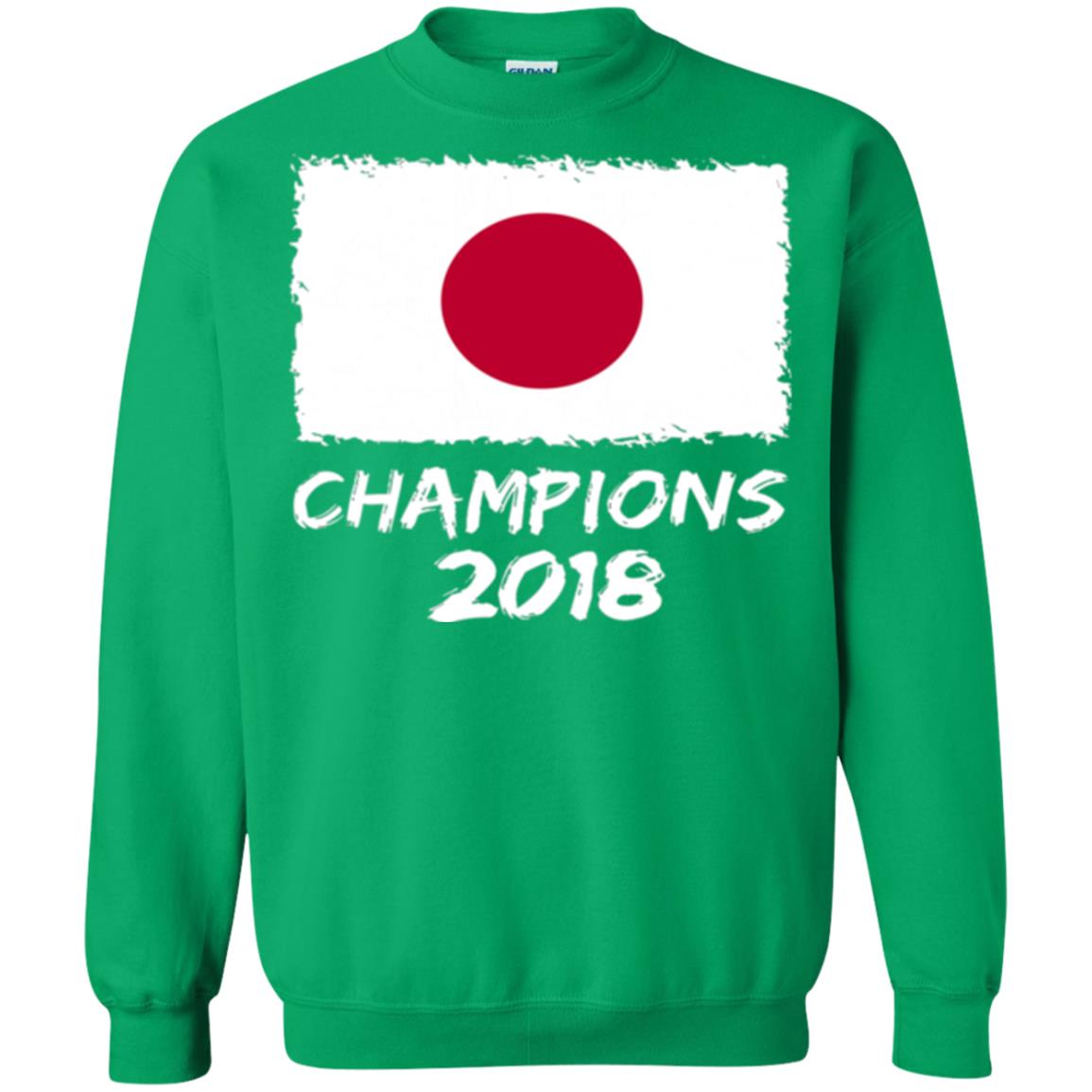 Football Lover T-shirt Japan Champions 2018 T-shirt Irish Green