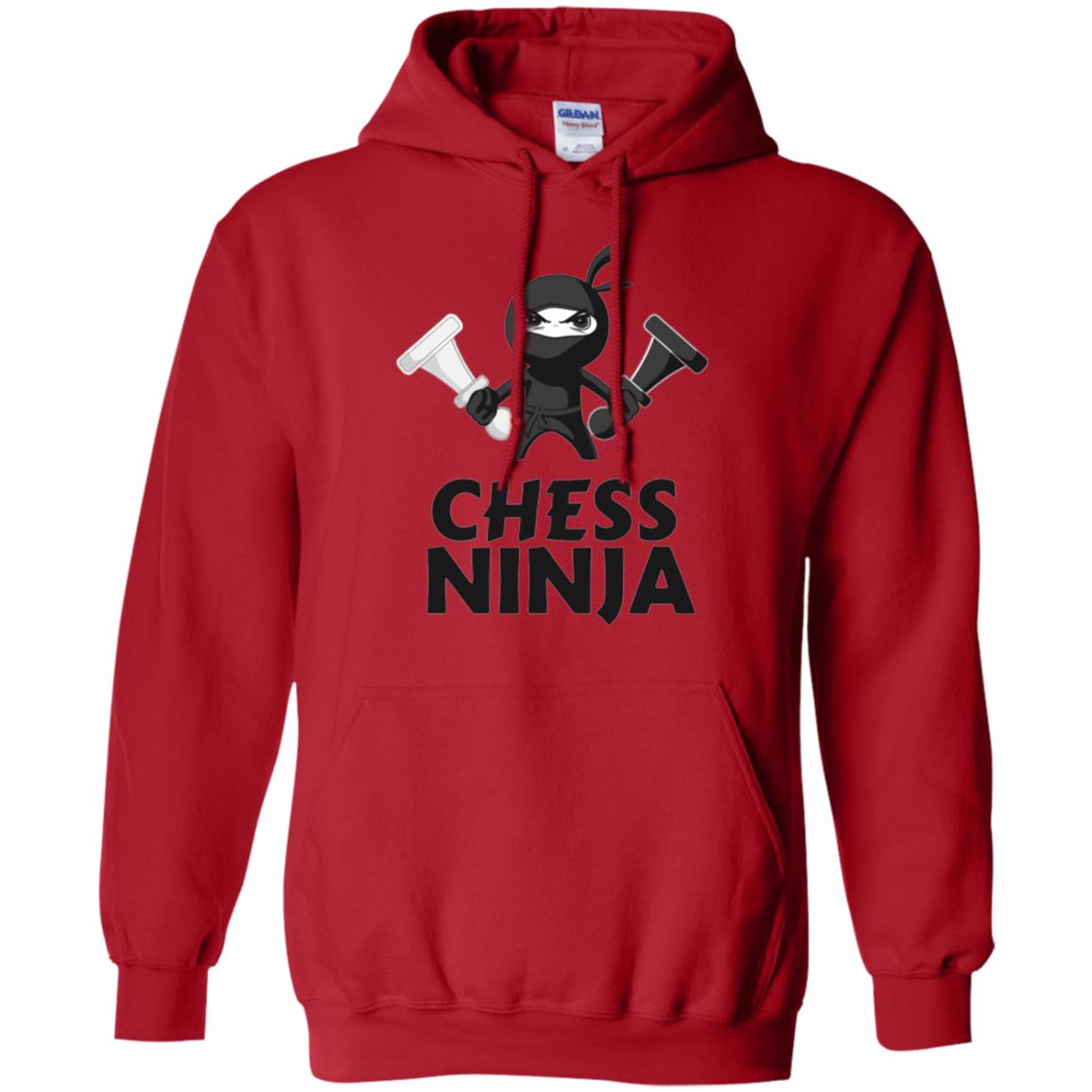 Funny Chess Ninja T-shirt Red