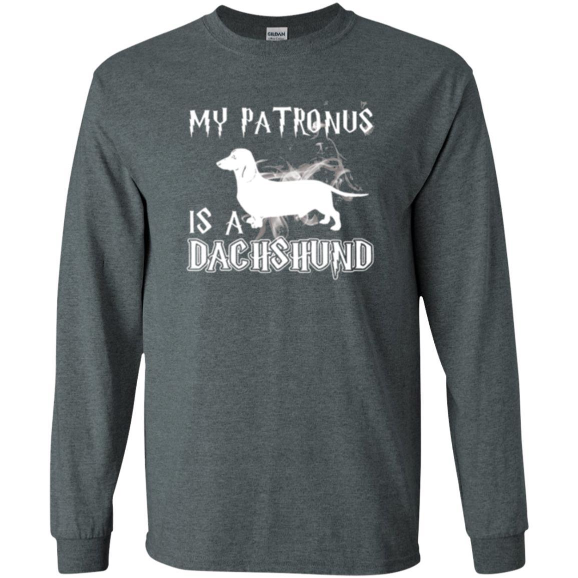 Dachshund Lover T-shirt My Patronus Is A Dachshund Dark Heather