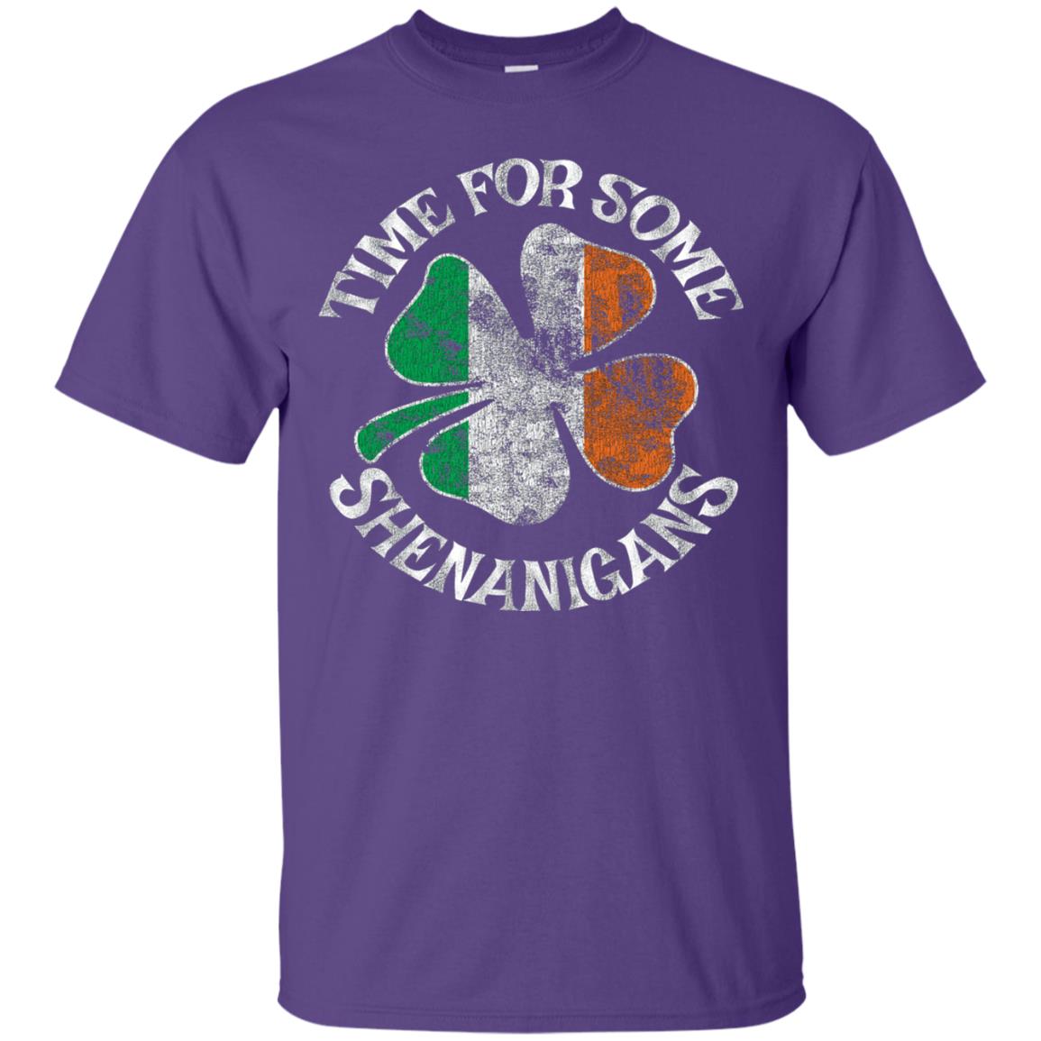 Time For Some Shenanigans St. Patrick_s Day T-shirt Purple