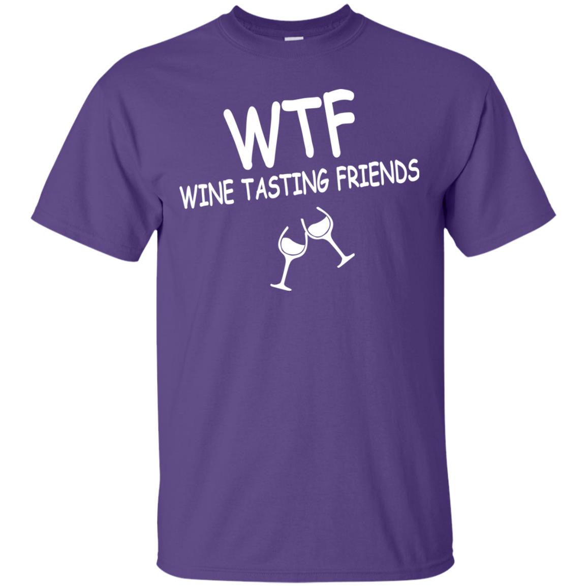 Wtf Wine Tasting Friends Shirt Purple