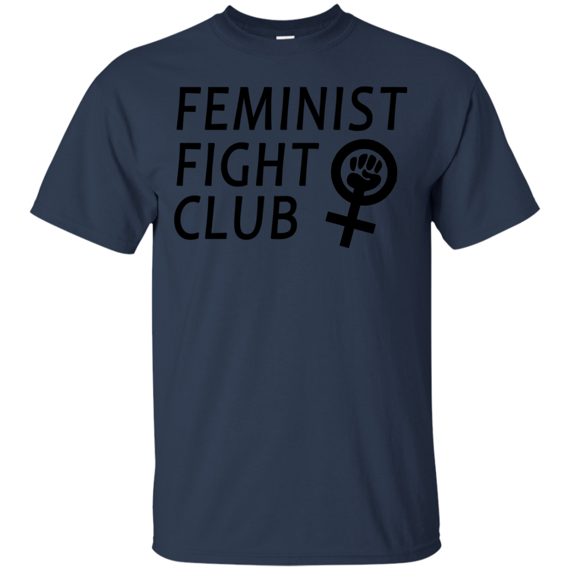 Feminist Fight Club T-shirt Navy