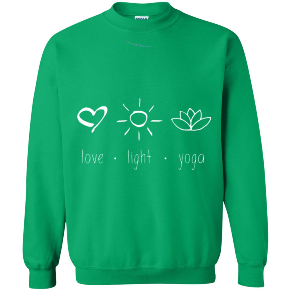 Yoga Lovers T-shirt Love Light Yoga Irish Green