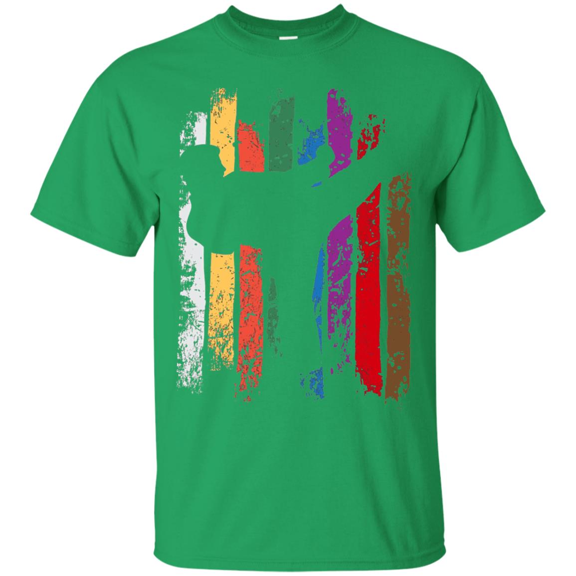 Karate Belt Colors Silhouette T-shirt Irish Green