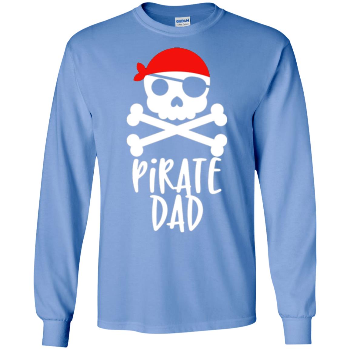 Daddy T-shirt Pirate Dad T-shirt Carolina Blue