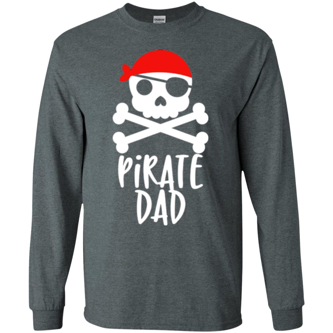 Daddy T-shirt Pirate Dad T-shirt Dark Heather