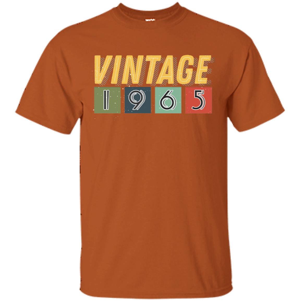 Vintage 1965 53th Birthday Gift Shirt For Mens Or Womens Texas Orange