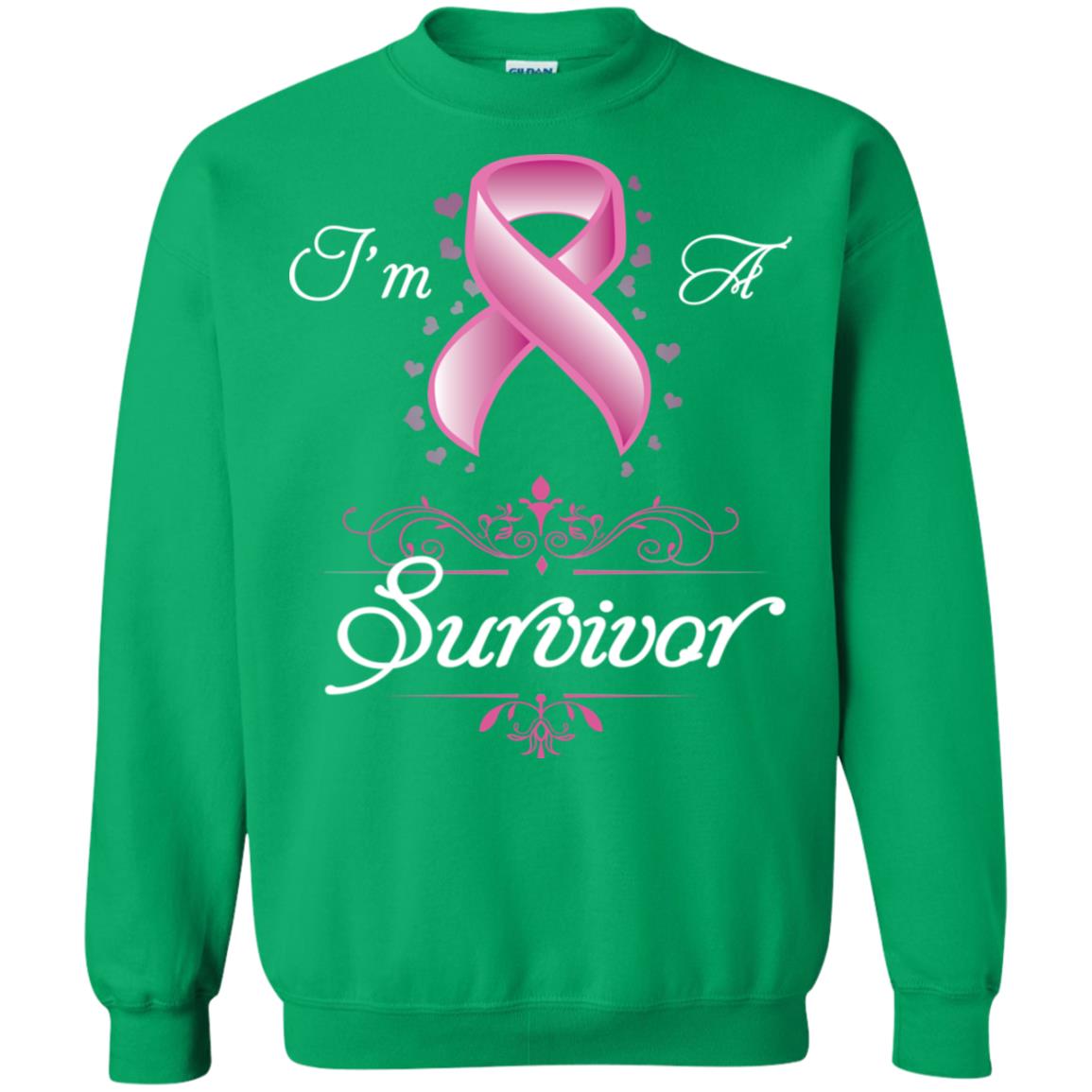 I Am A Survivor Breast Cancer Awareness Shirt Irish Green