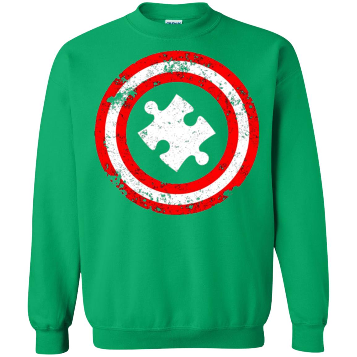 Autism Awareness T-shirt Captain Autism Superhero Irish Green