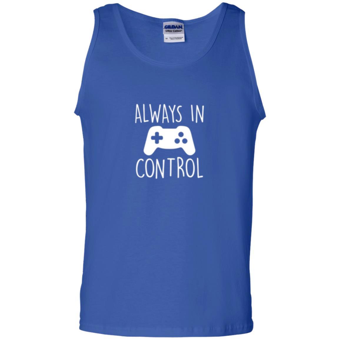 Gamer T-shirt Always In Control Video Game Royal