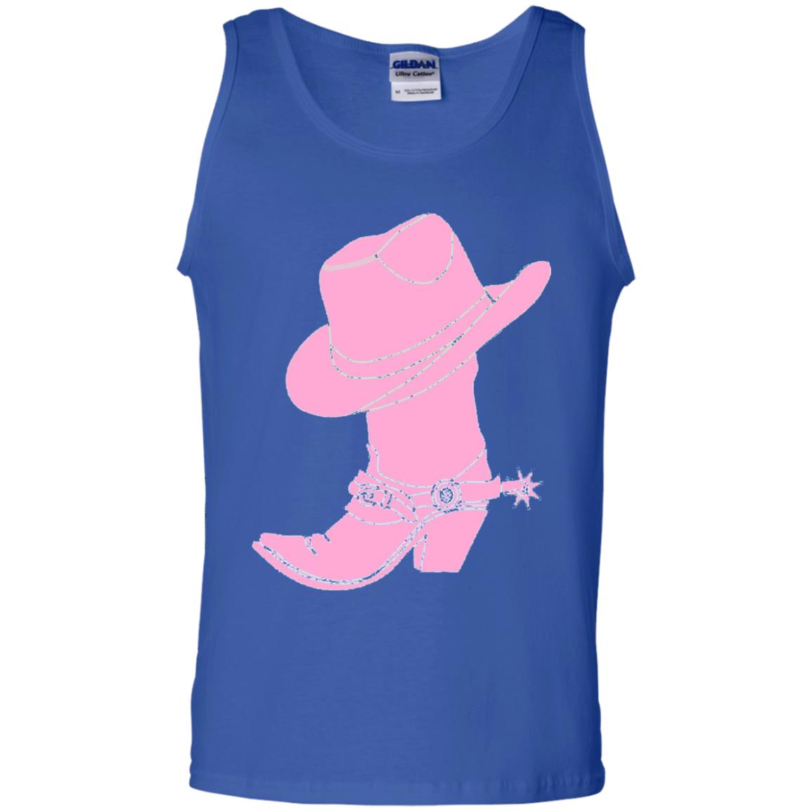 Cowgirl Boots Western Wear T-shirt Royal