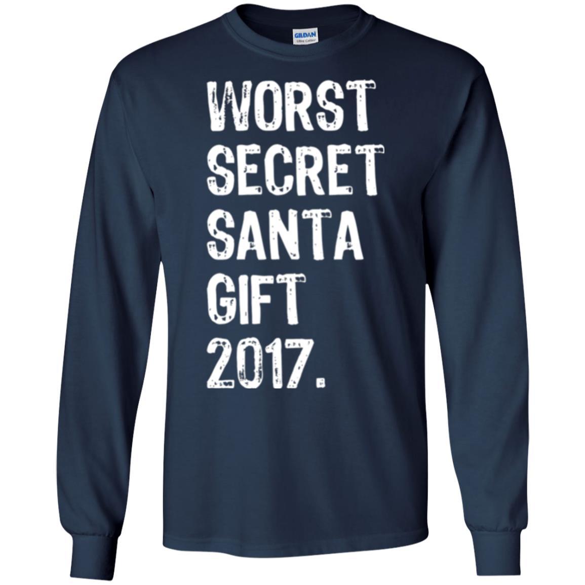 Christmas T-shirt Worst Secret Santa Gift 2017 Navy