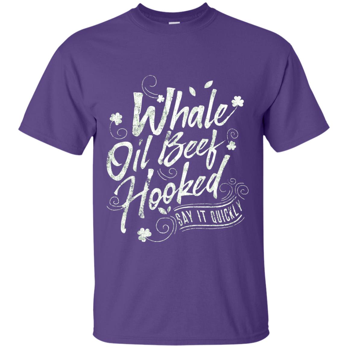 Whale Oil Beef Hooked T-shirt Purple