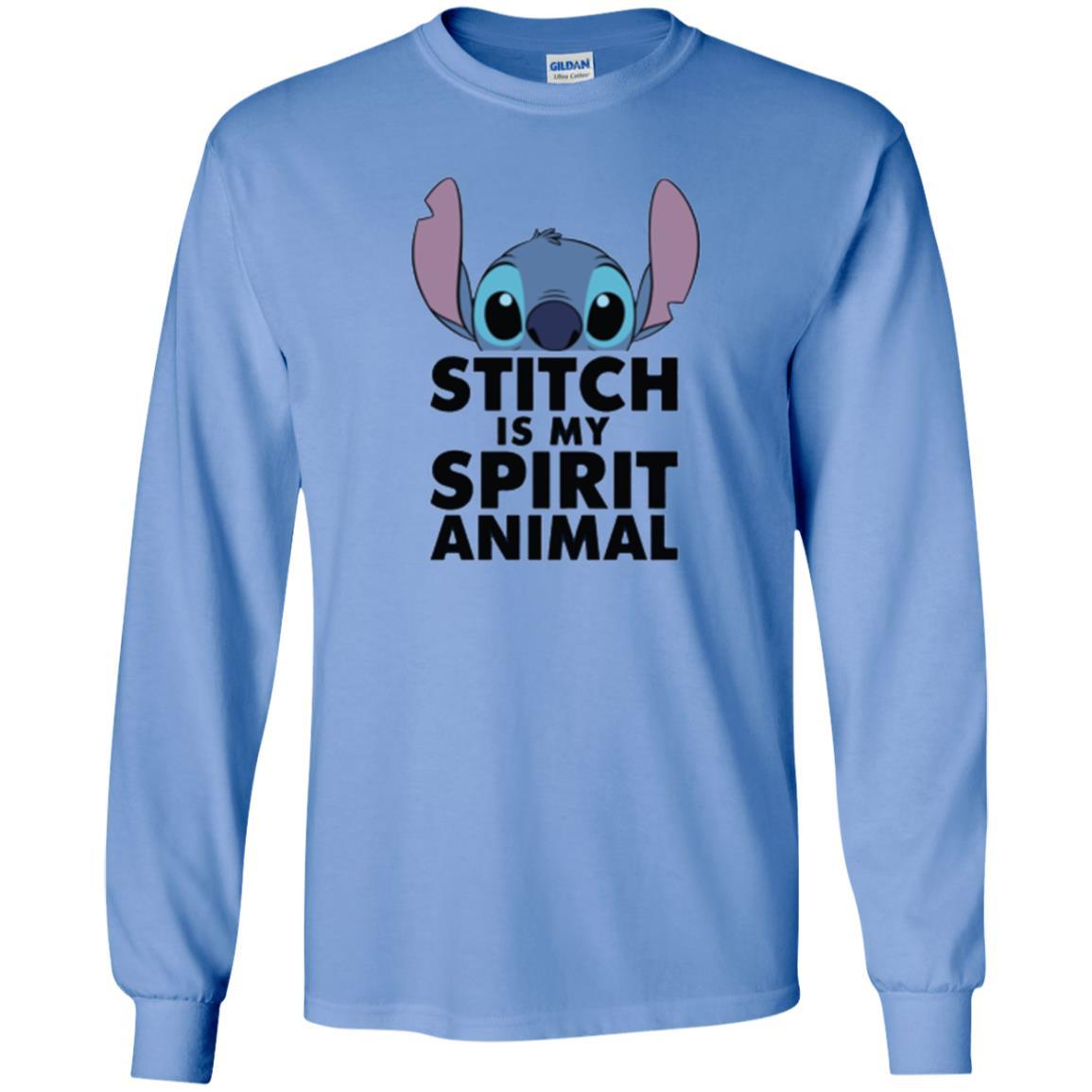 Disney Stitch Is My Spirit Animal T-shirt Carolina Blue