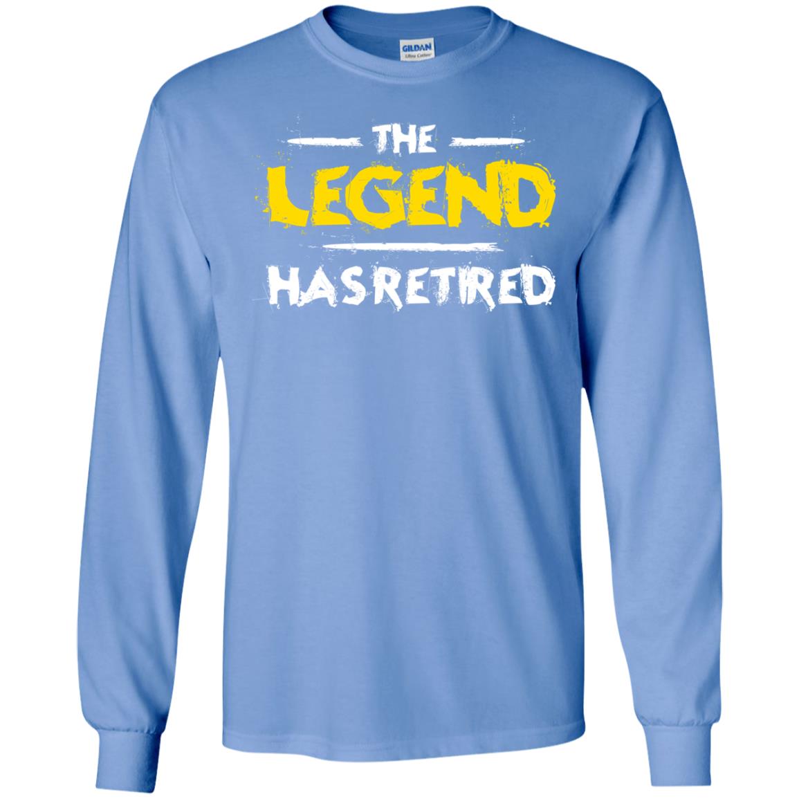 Retirement T-shirt The Legend Has Retired Carolina Blue