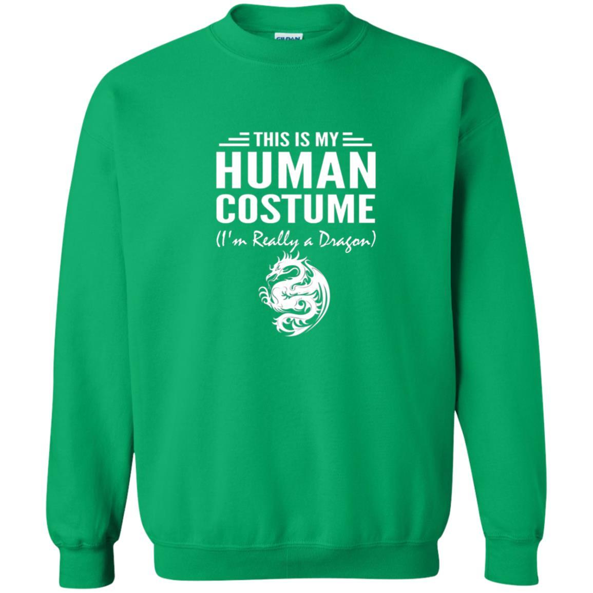 Dargon T-shirt This Is My Human Costume I'm Really A Dragon Irish Green