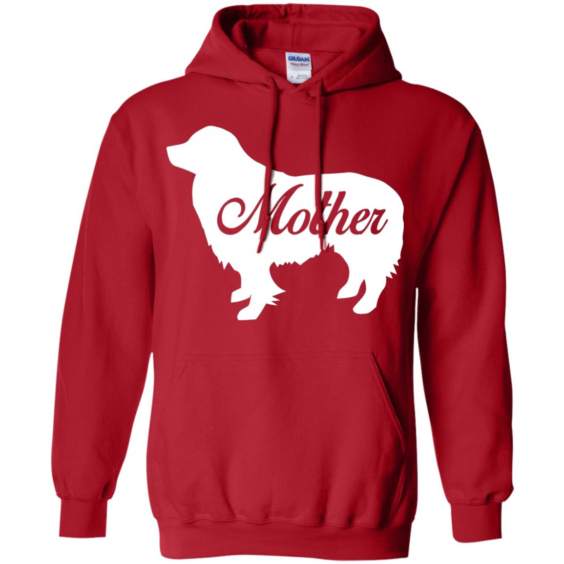 Border Collie Dog Mom T-shirt Red
