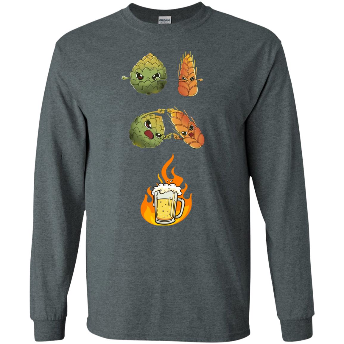 Beer Lover T-shirt Beer Fusion Dark Heather