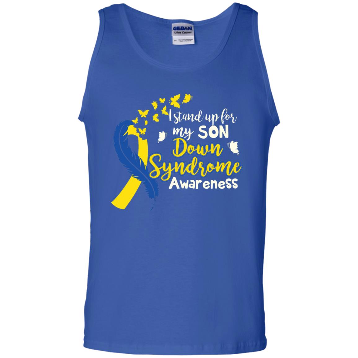I Stand Up For My Son Down Syndrome Awareness T-shirt Royal