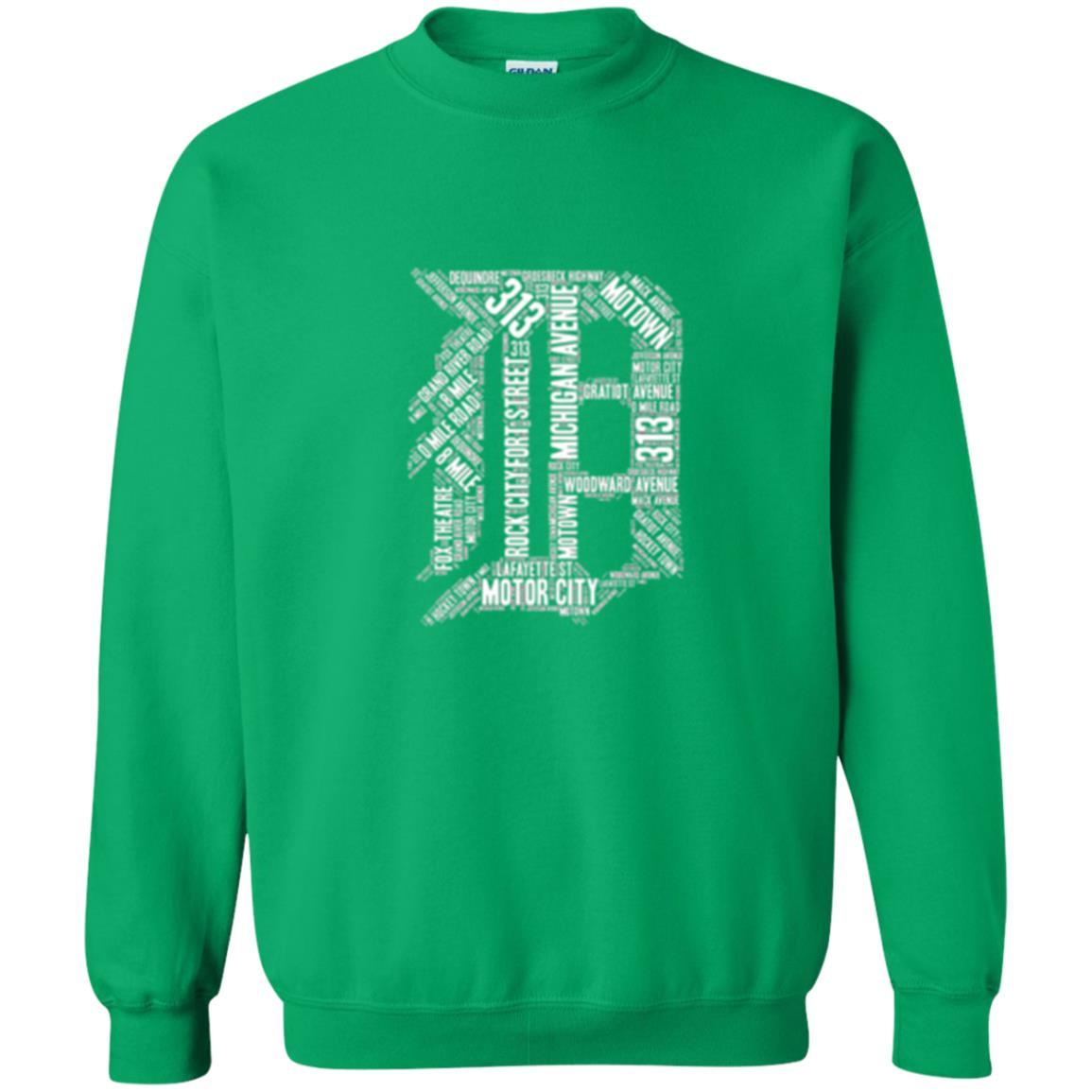 Detroit T-shirt Graphic D Irish Green