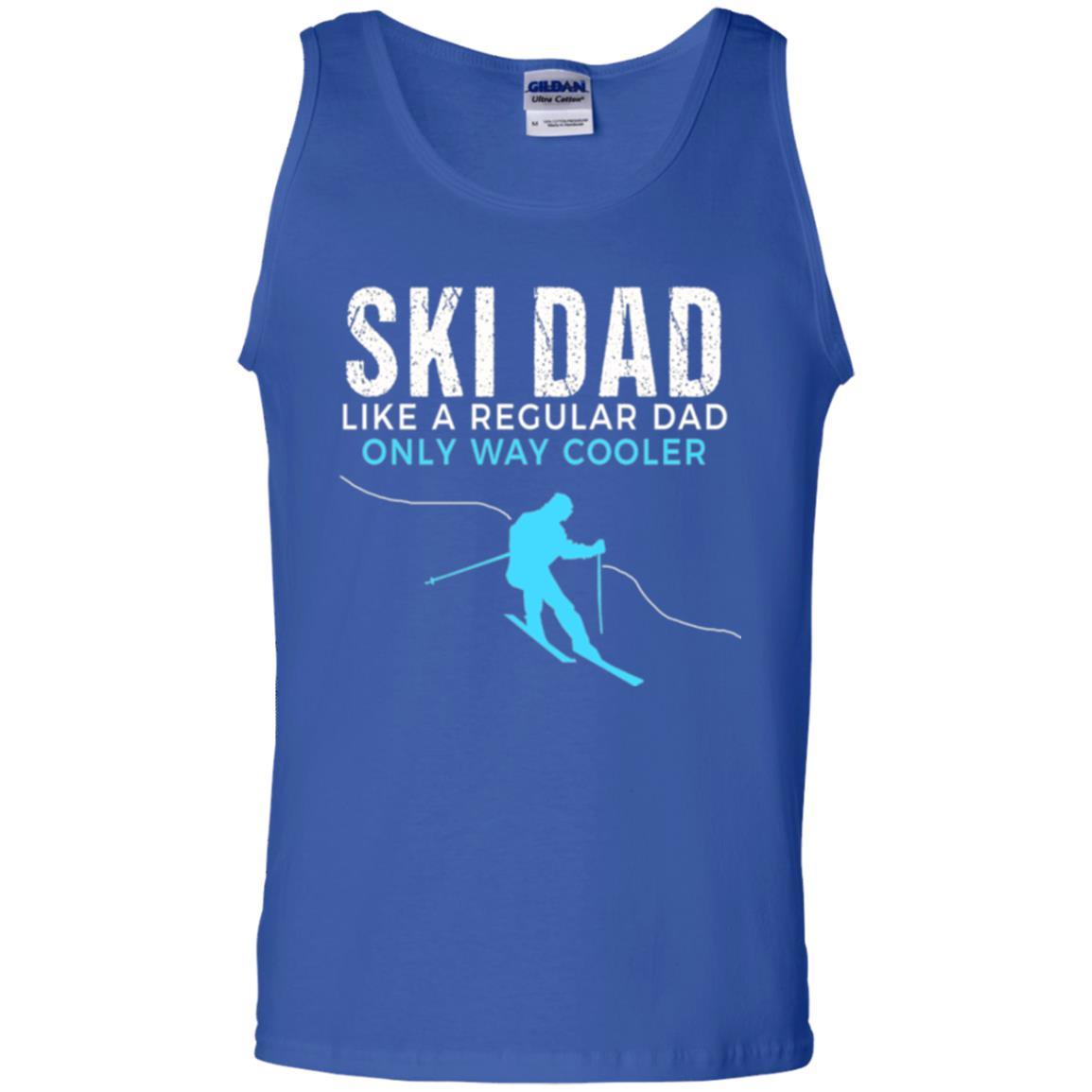 Skier T-shirt Ski Dad Like A Regular Dad Only Way Cooler Royal