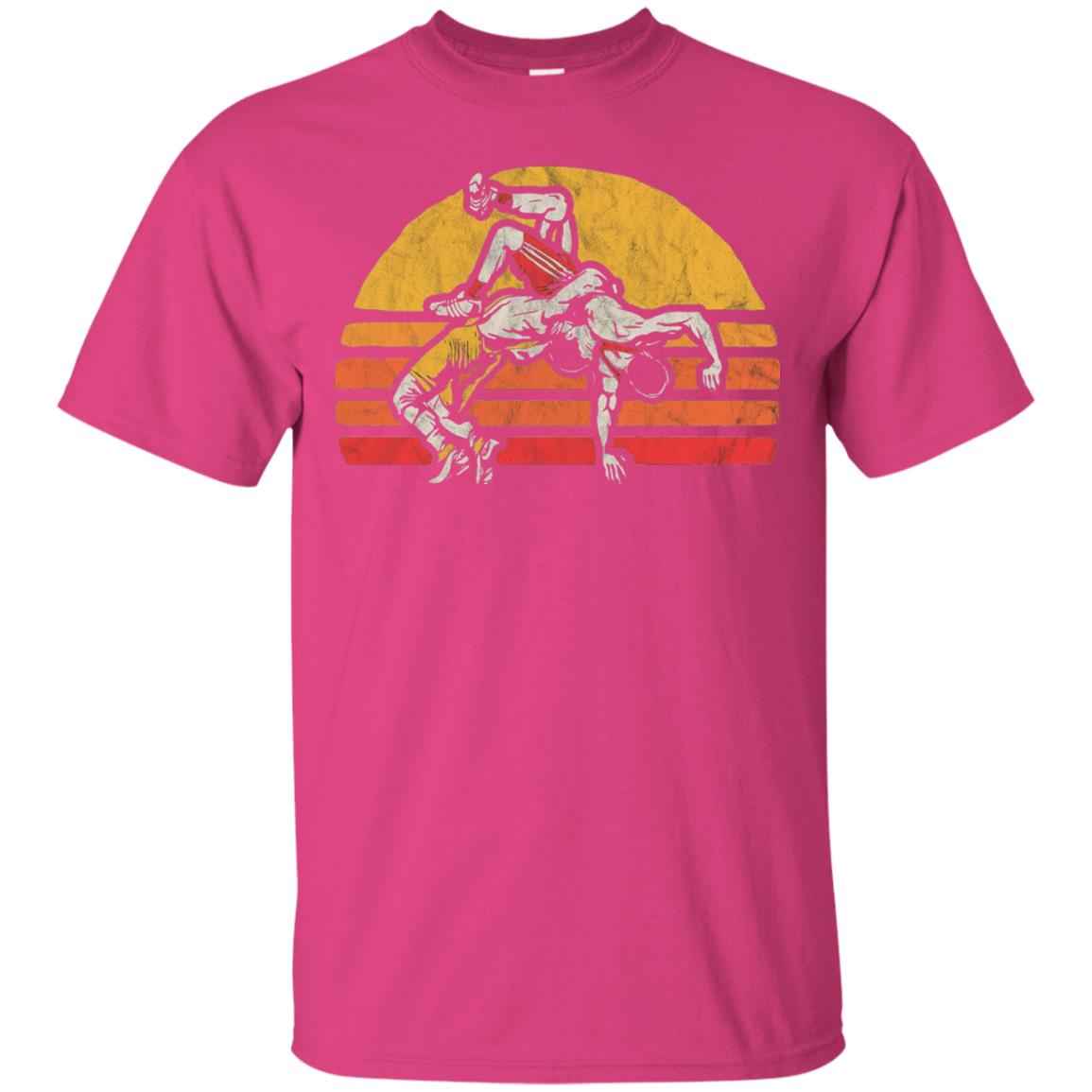 Vintage Wrestling Graphic Wrestler T-shirt Heliconia