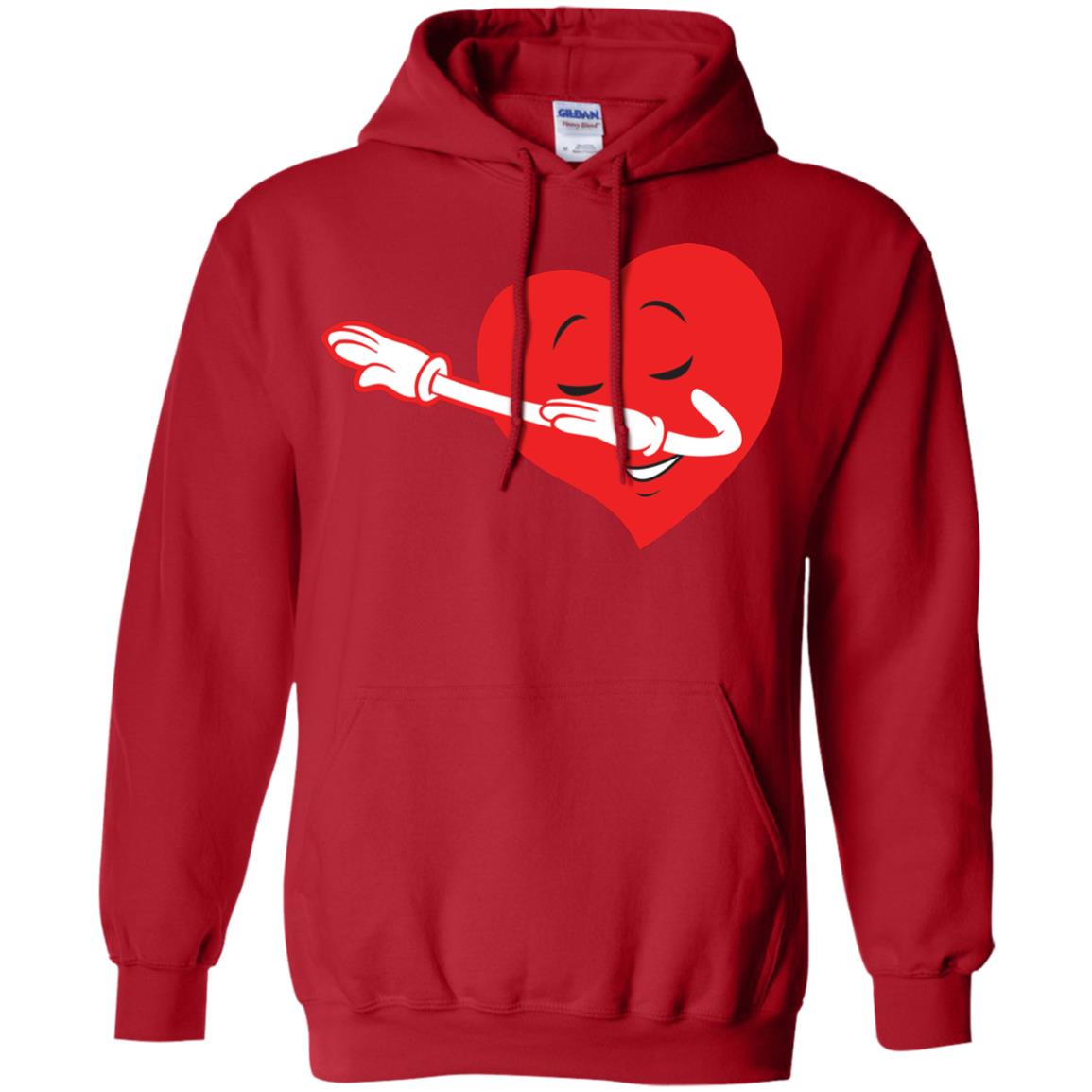 Valentine_s Day T-shirt Dabbing Heart Red