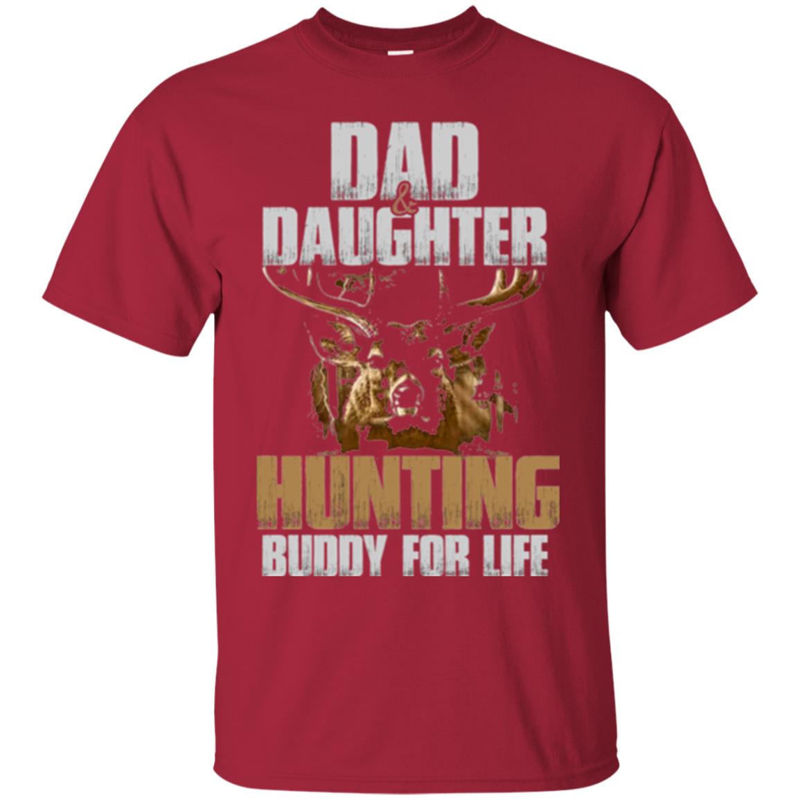 Hunting T-shirt Dad And Daughter Hunting Buddy For Life Cardinal
