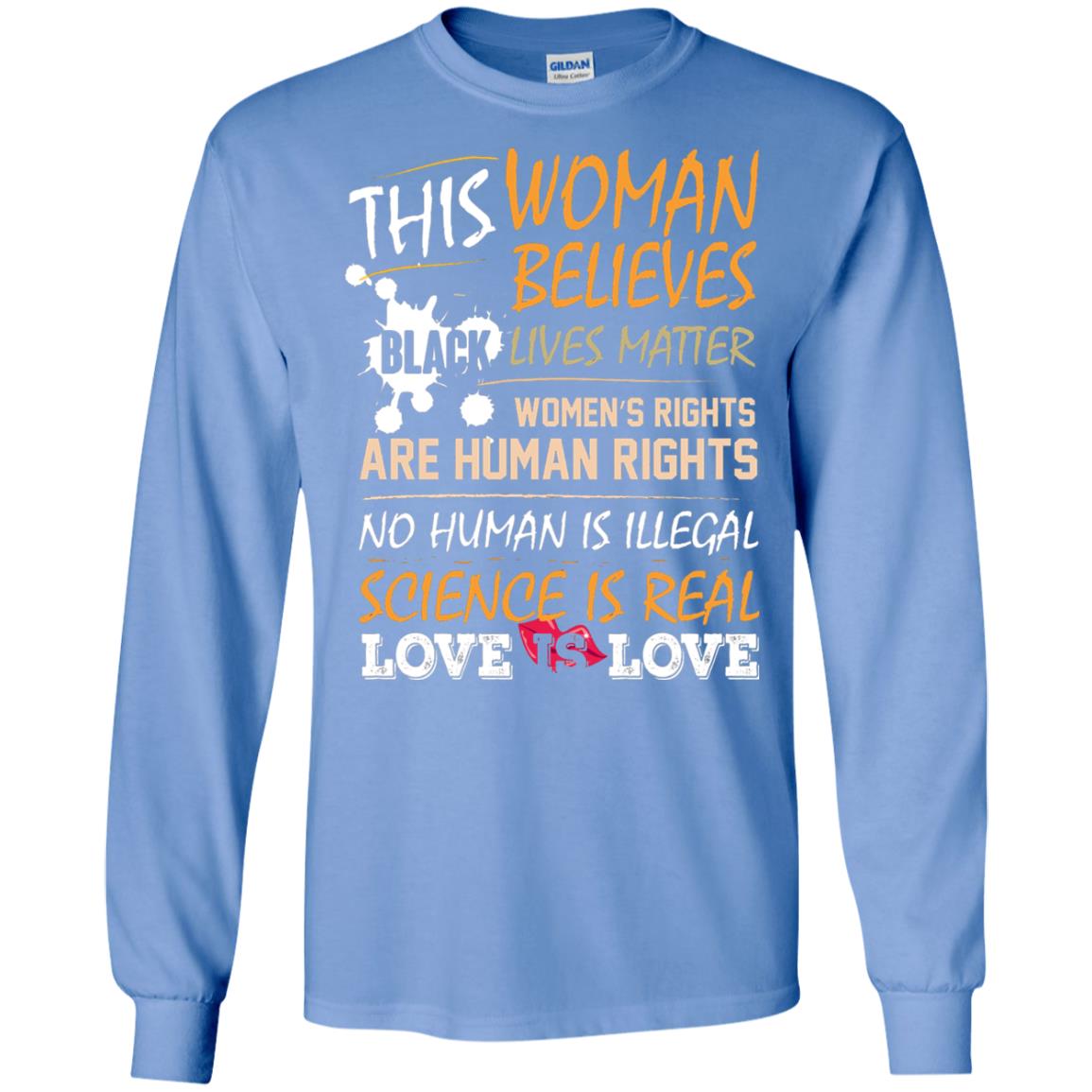 Women_s Movement Rally March T-shirts This Woman Believe Carolina Blue