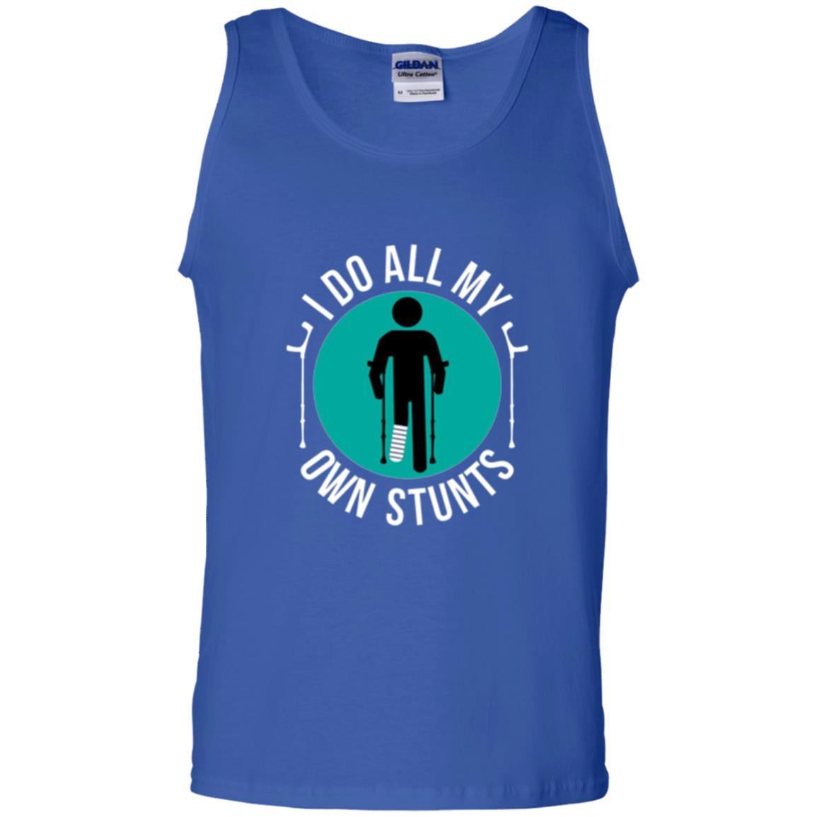 Broken Leg T-shirt I Do All My Own Stunts T-shirt Royal