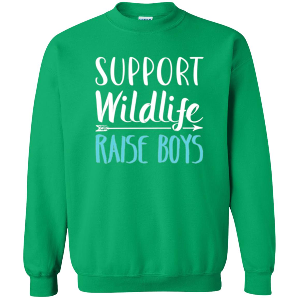 Funny Mother_s Day T-shirt Support Wildlife Raise Boys Irish Green