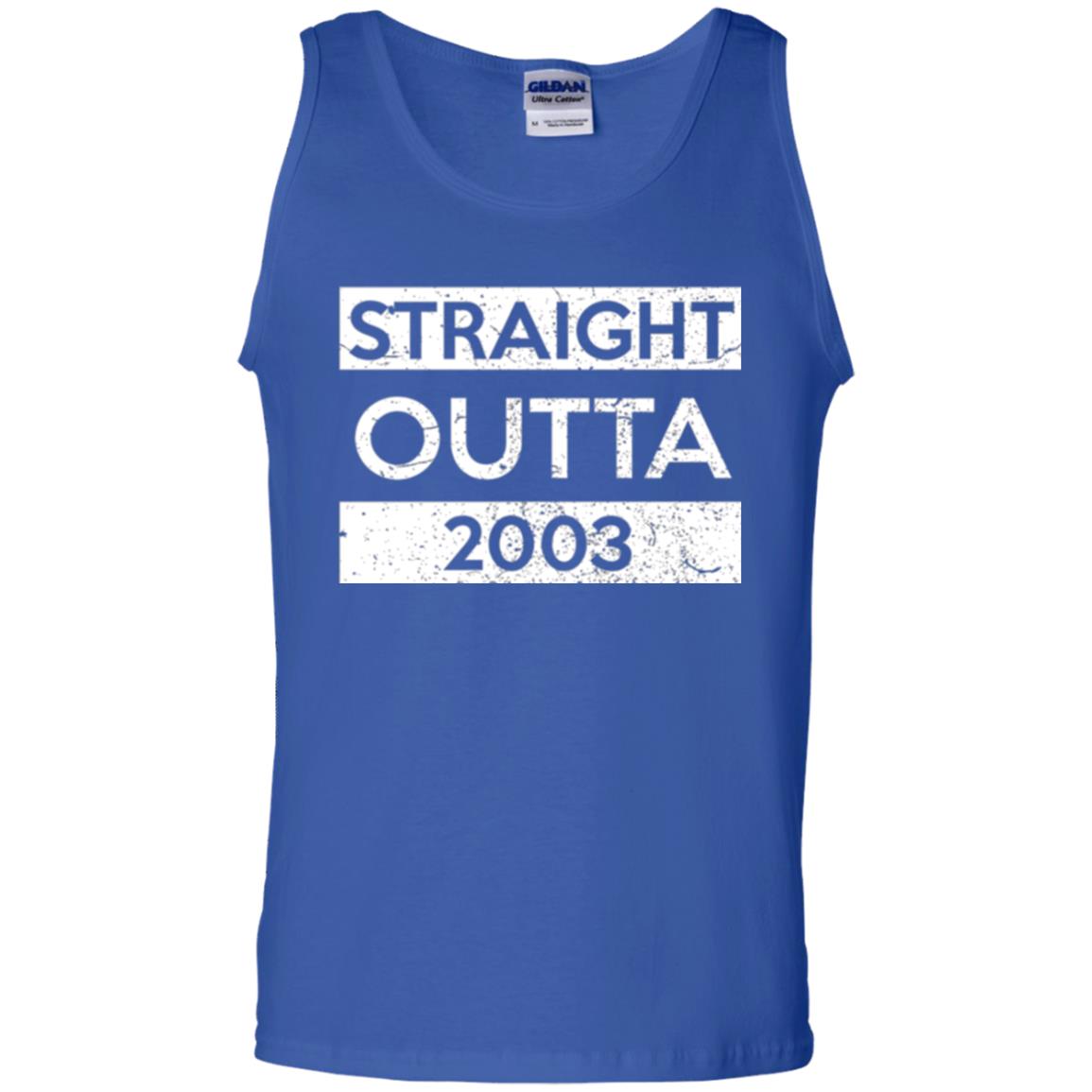 Brithday T-shirt Straight Outta 2003 Royal