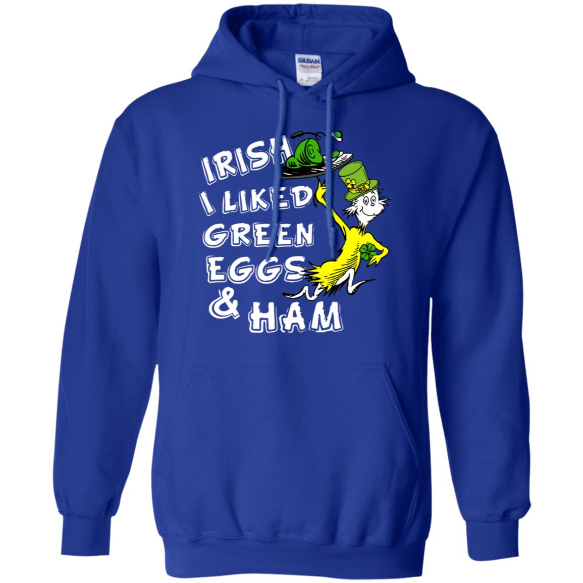 Irish I Liked Green Eggs And Ham T-shirt Royal