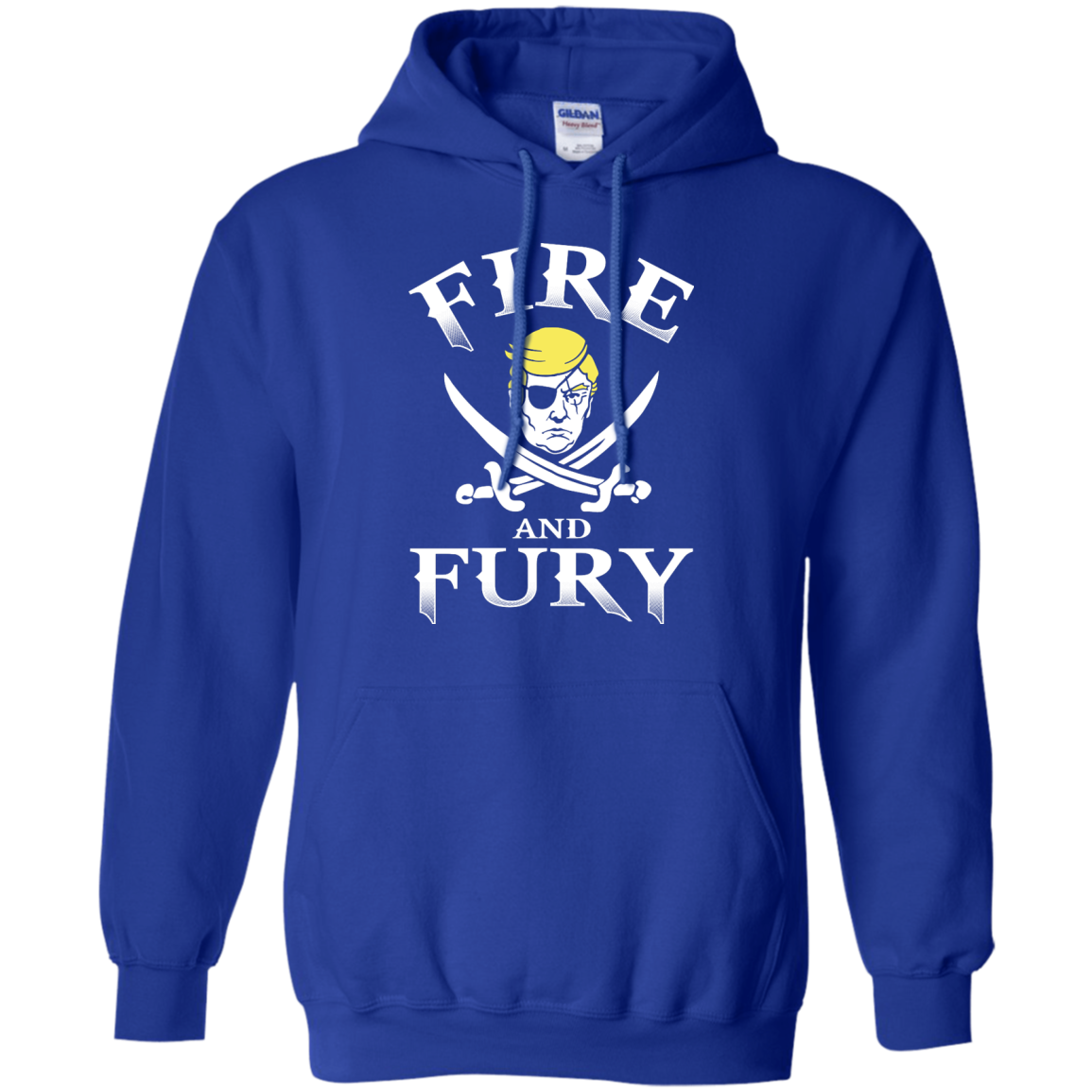American T-shirt Fire And Fury Royal