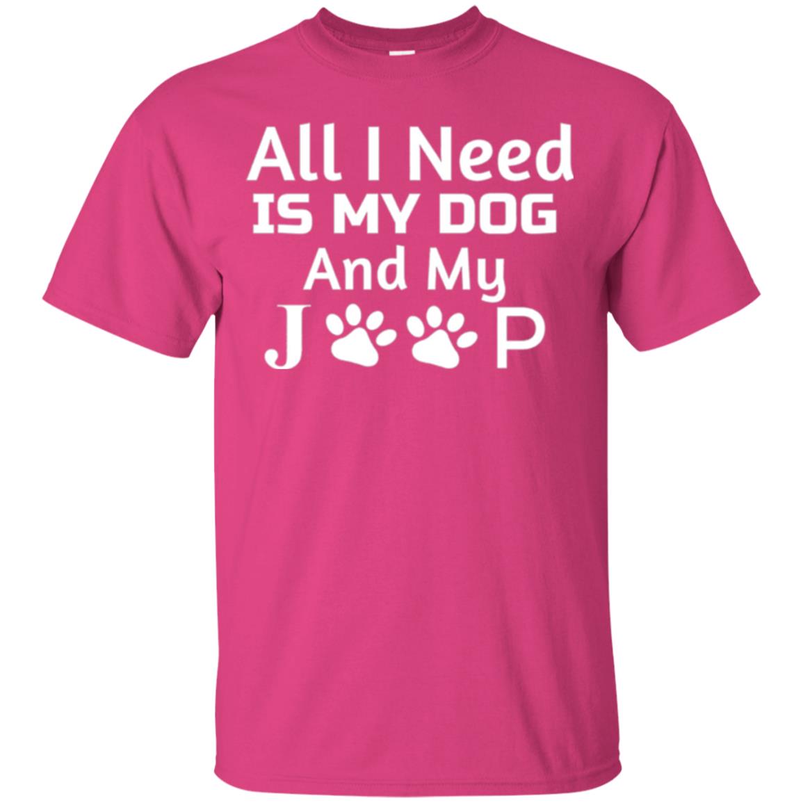 Dog Lovers T-shirt All I Need Is My Dog And My Jeep Heliconia