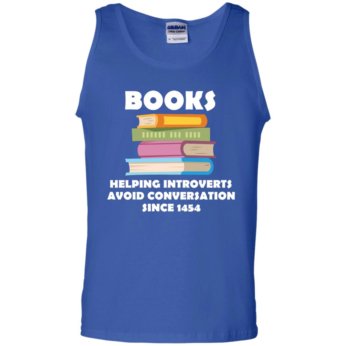 Books Helping Introverts Avoid Conversation Since 1454 Shirt Royal
