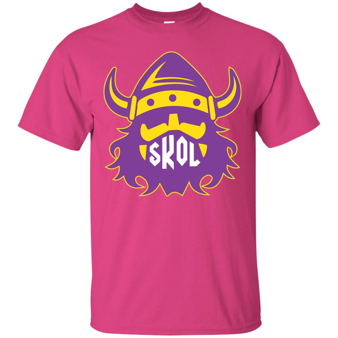 Skol Nordic Viking Helmet T-shirt Heliconia