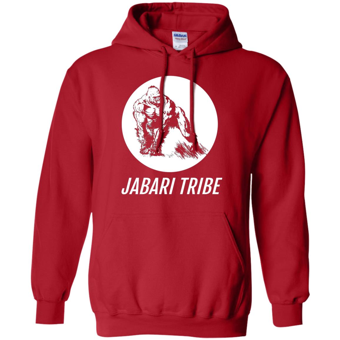 Jabari Tribe White Gorilla T-shirt Red