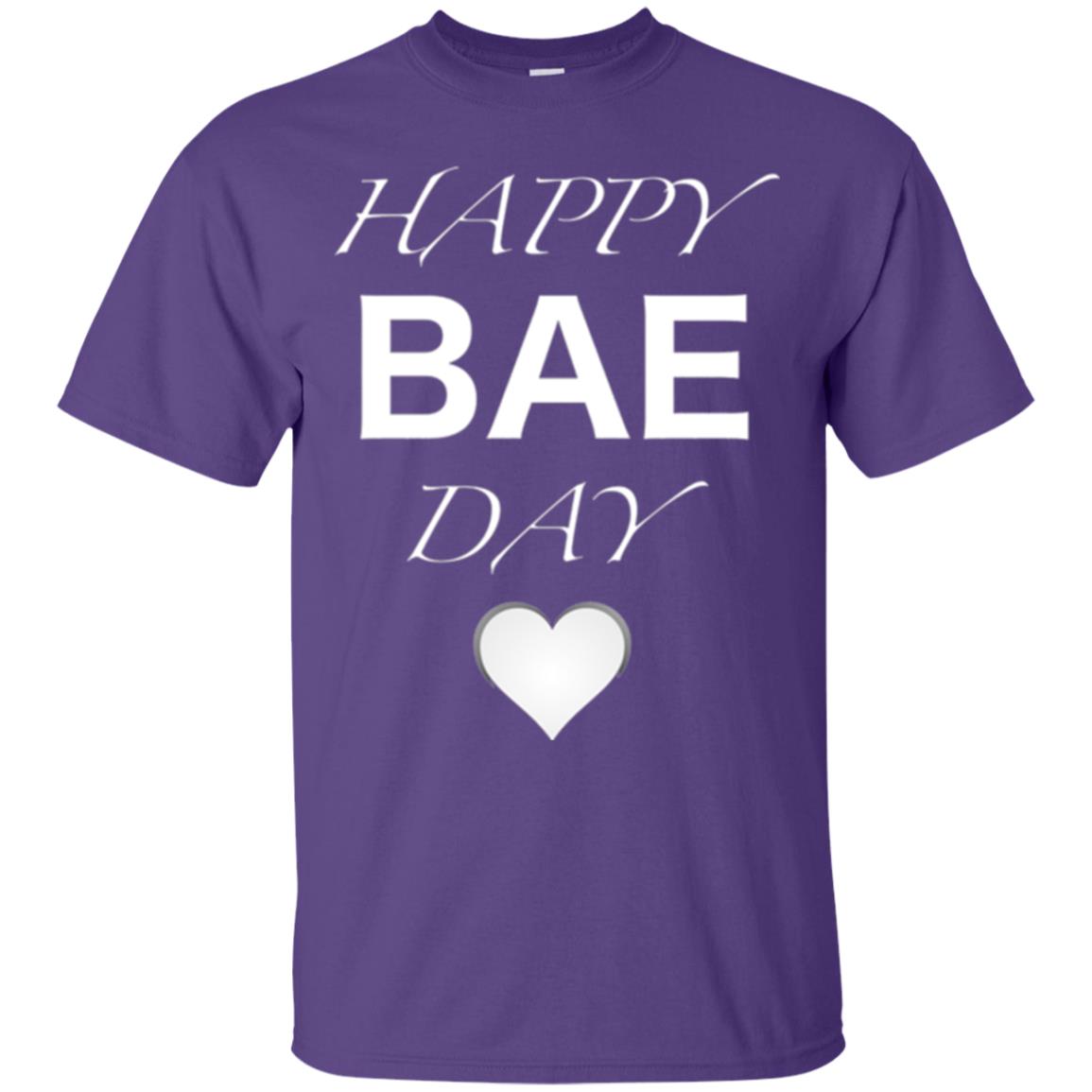 Valentine_s Day T-shirt Happy Bae Day Purple