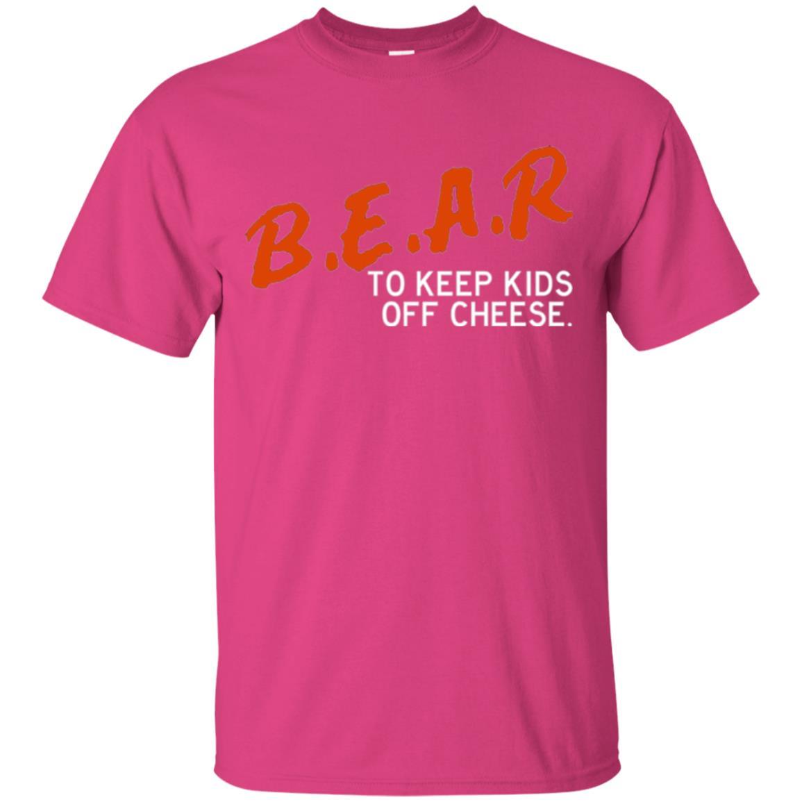 Chicago Football T-shirt B.e.a.r. To Keep Kids Off Cheese Heliconia