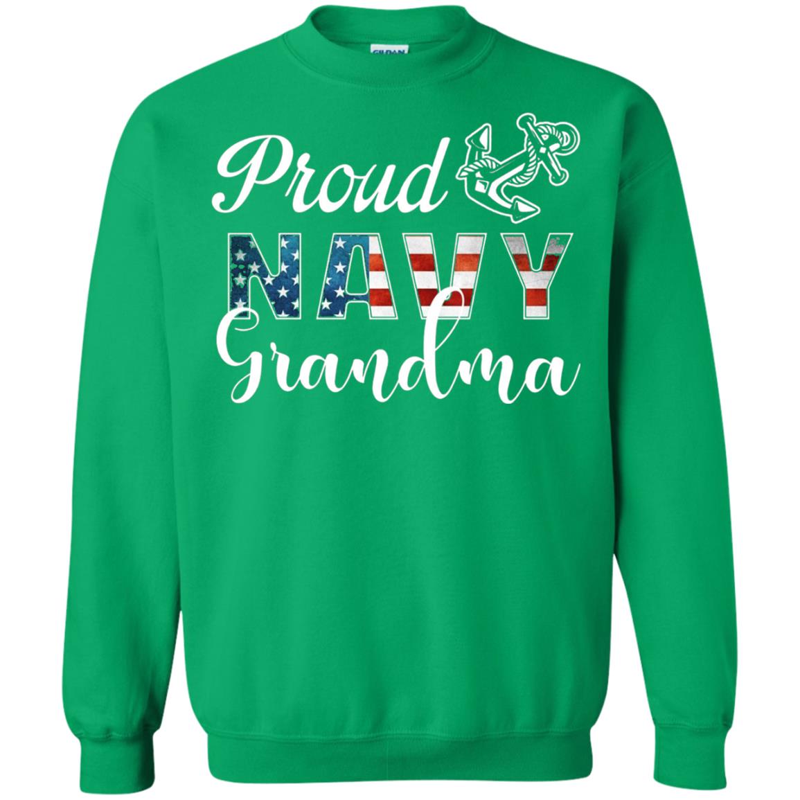 Proud Navy Grandma Military Mama Shirt Irish Green