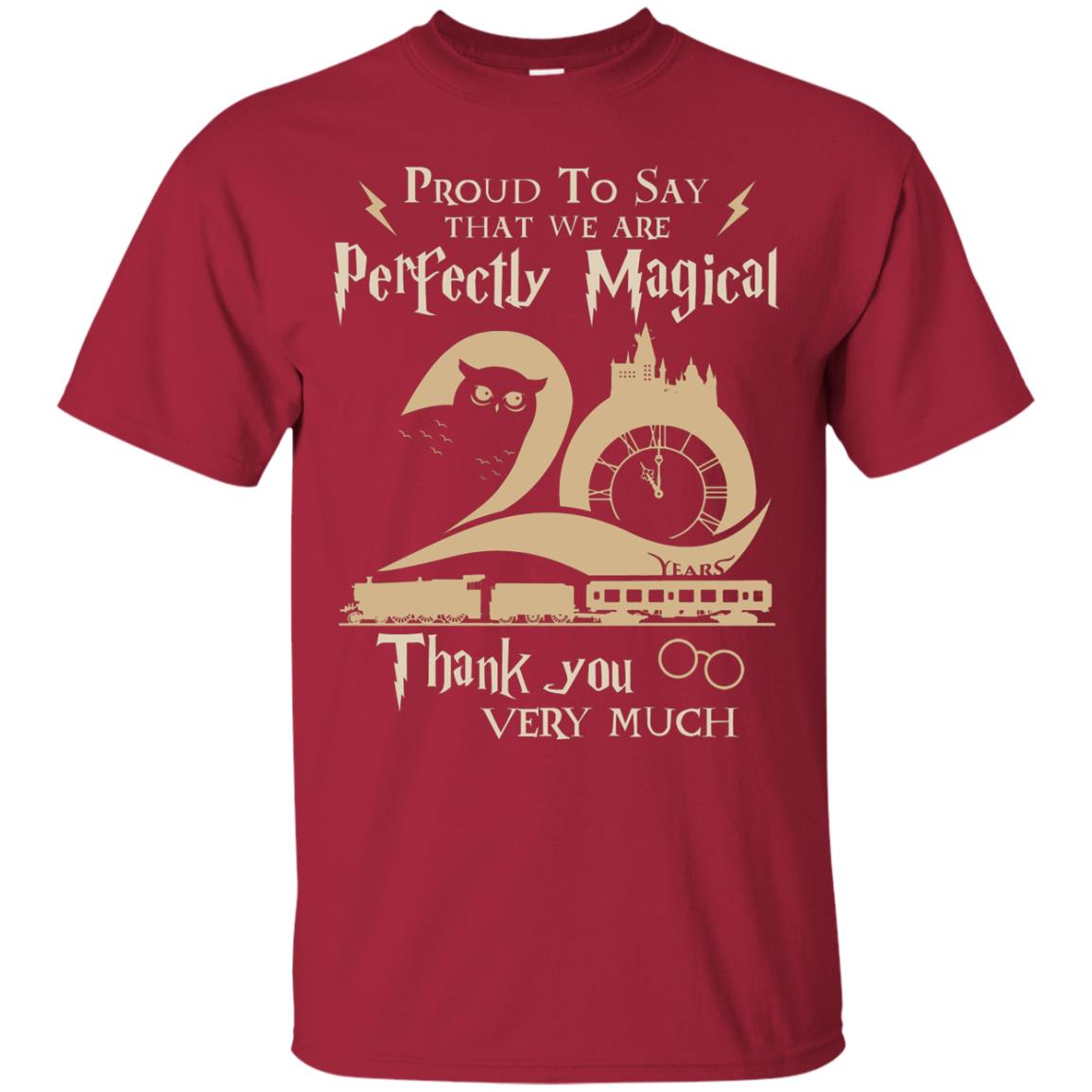 Proud To Say That We Are Perfectly Magical Thank You Very Much Harry Potter Fan T-shirt Cardinal
