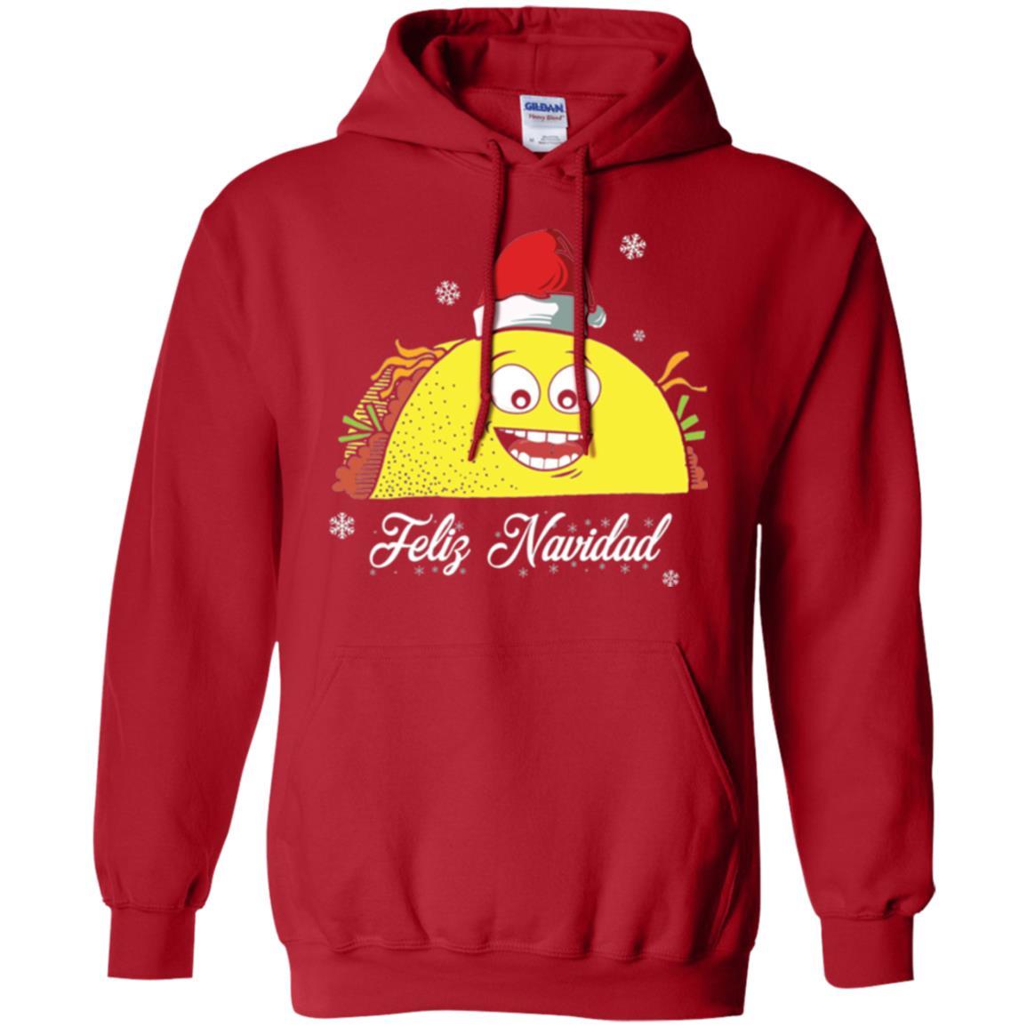 Christmas T-shirt Taco Feliz Navidad Red
