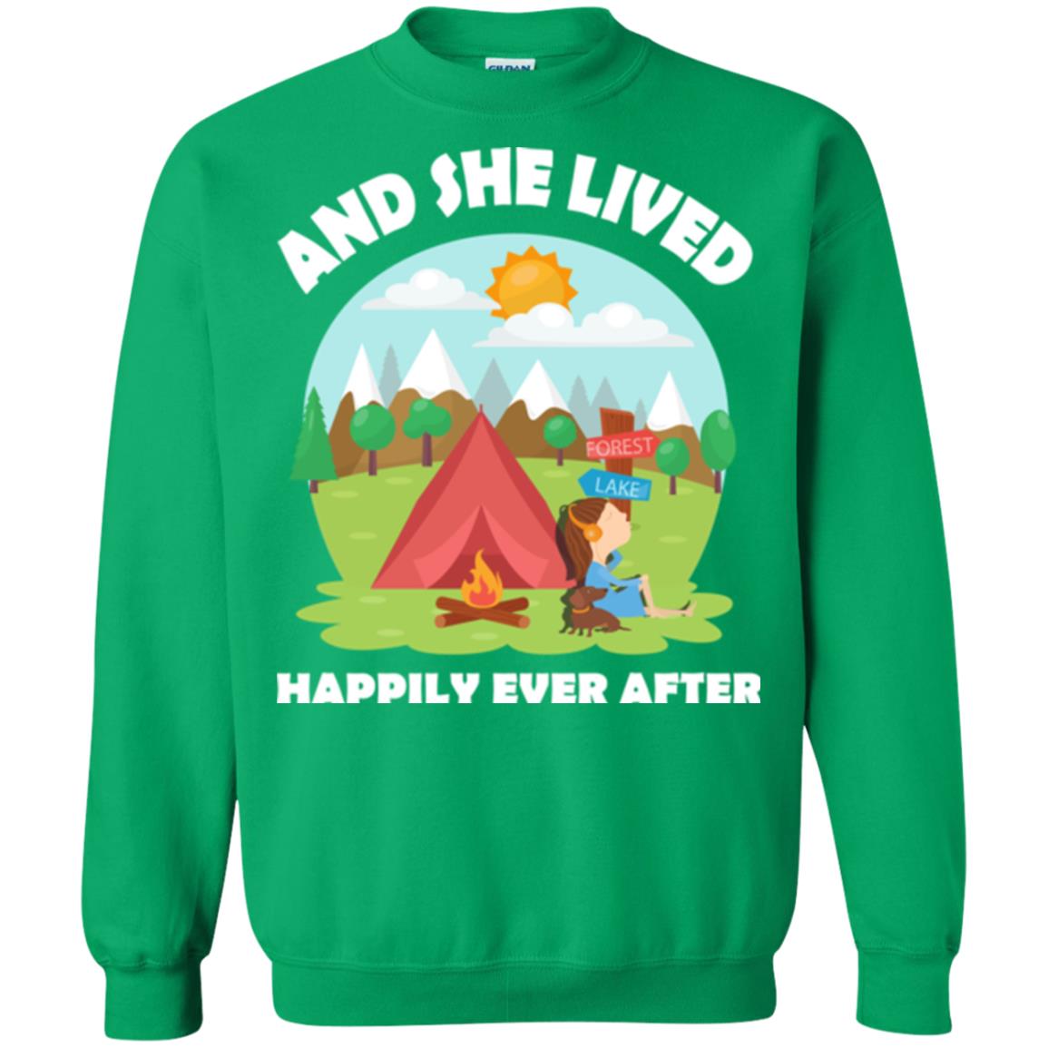 And She Lived Happily Ever After T-shirt Irish Green
