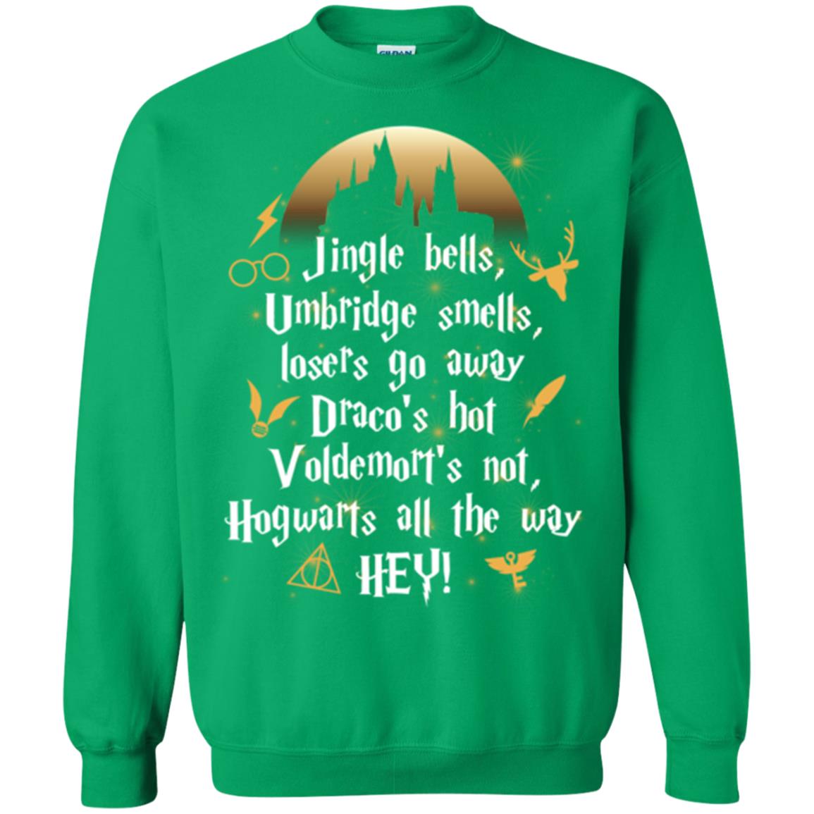 Jingle Bells Umbride Bells Losers Go Away Harry Potter Song T-shirt Irish Green