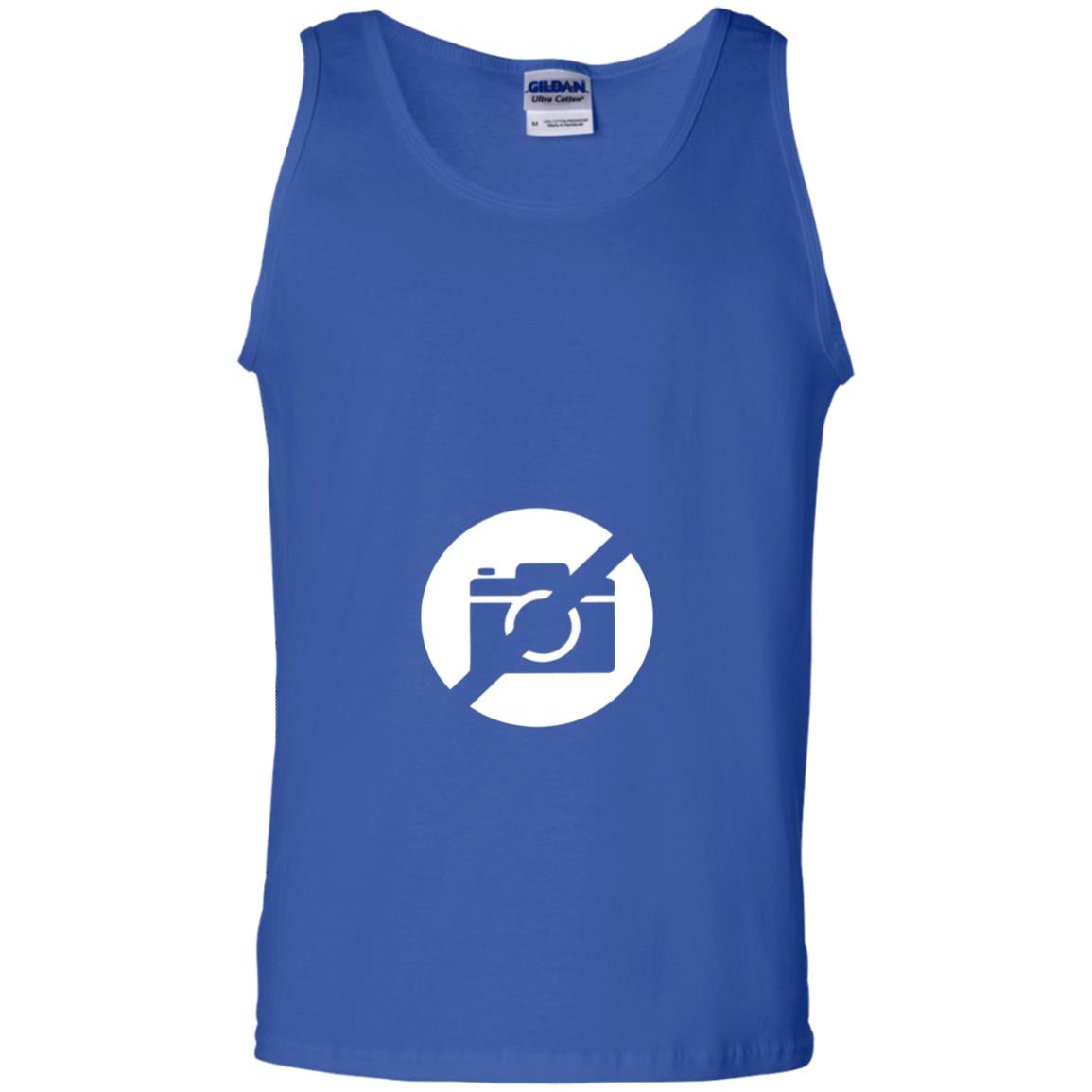 Just No Pictures Image T-shirt Royal